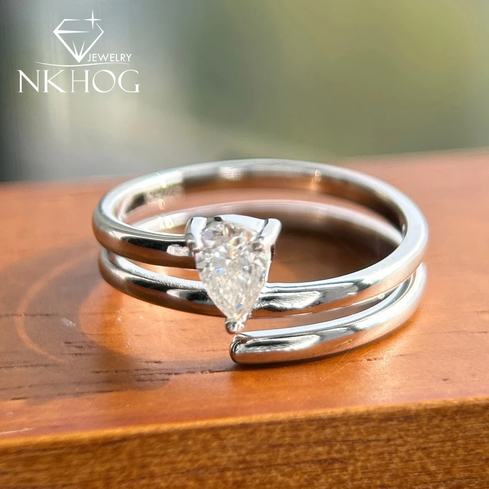 nkhog-05ct-goutte-d'eau-moissanite-anneaux-pour-femmes-s925-argent-laboratoire-daimond-3-rangees-de-fiancailles-alliance-18k-plaque-bijoux-fins