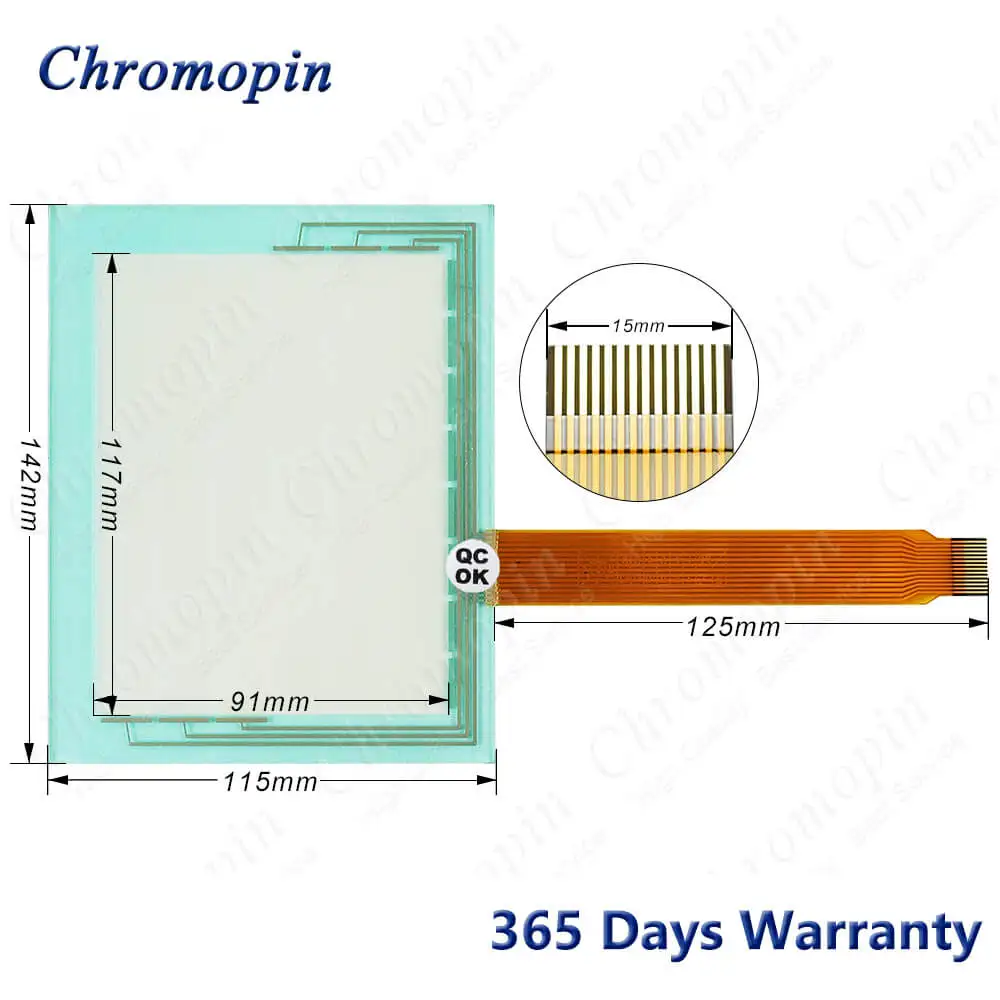 EZ-S6M-FSD EZ-S6M-FSE Touch Screen Panel Glass Digitizer for EZ-S6M-ES EZ-S6M-FSH HMI Panel Glass