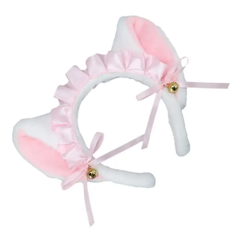 652f Women Lace Coiffe avec ruban d French Bandand Maid Cosplay accessoires