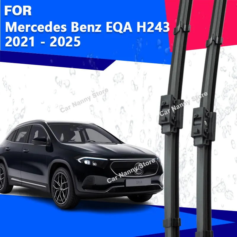 

Front Windshield Windscreen Blades for Mercedes Benz EQA H243 2021 - 2025 Car Wipers Rubber Strip Wiper 2022 2023 2024 Soft