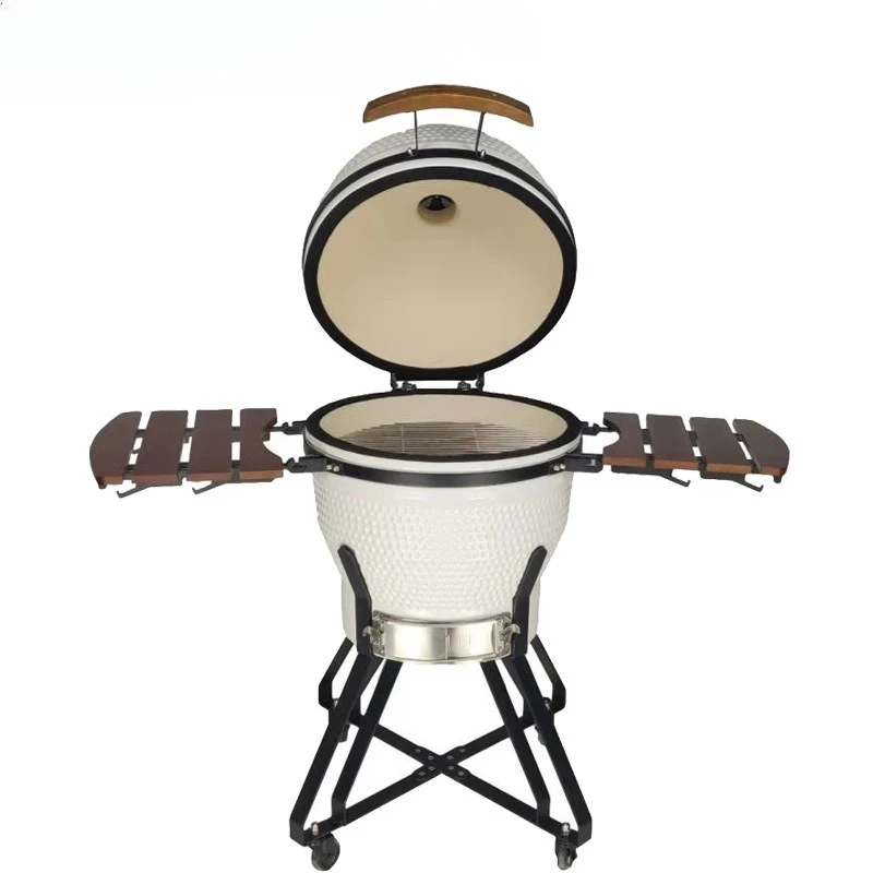 

Ceramic BBQ grill BBQ grill Movable smoked and grilled integrated charcoal-saving grills