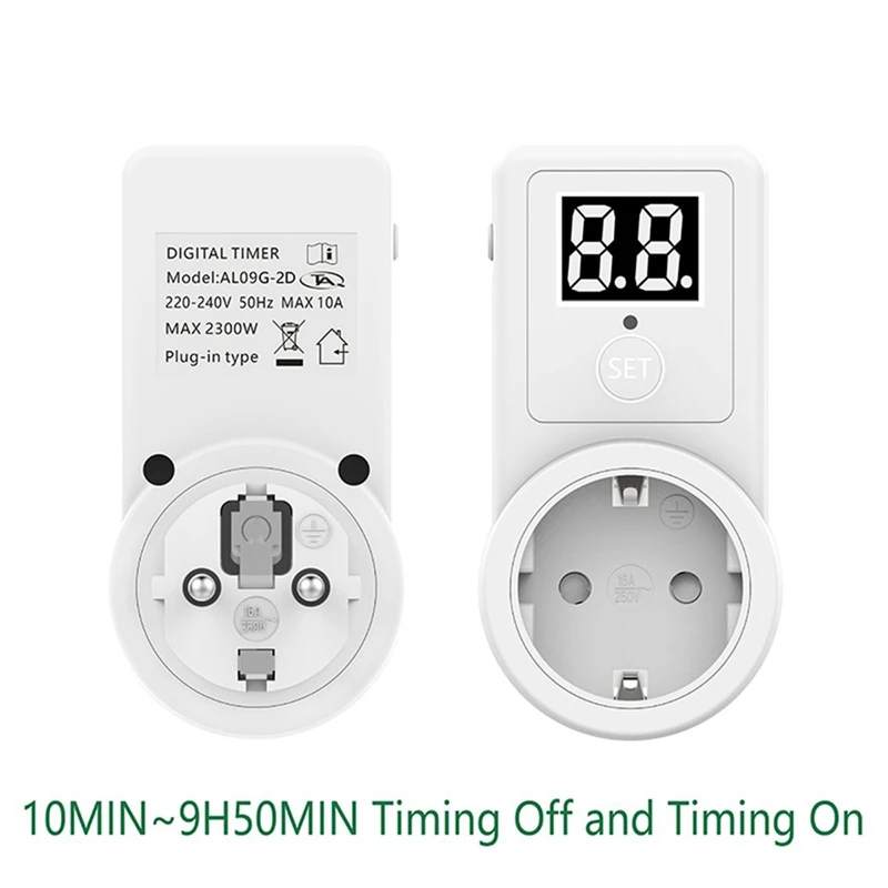 Countdown Switch Two Digit Display Countdown Timer Time Control Telephone Battery Electric Vehicle Charging 10A EU Plug