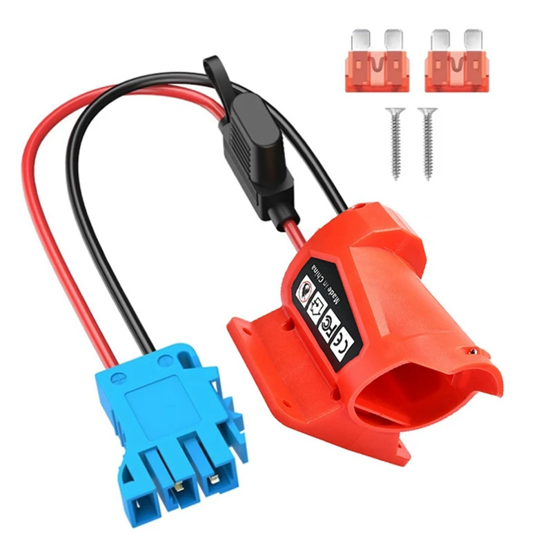 Adaptador de batería caliente para batería Milwaukee 12V M12 para paseo DIY en camión, robótica, juguetes RC