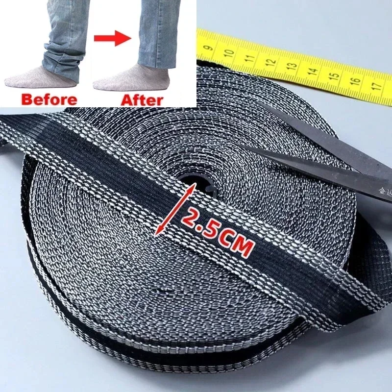 1/5M Self-Adhesive Pants Hem Paste Tape Trouser Edge Paste Iron-on Pant Shorten Repair Jean Hemming Tape For DIY Sewing Fabric