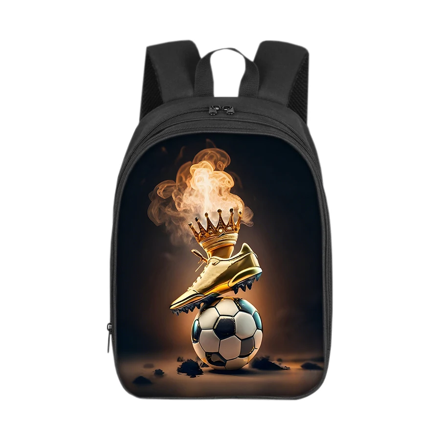 

Повседневные двухслойные рюкзаки с индивидуальным футбольным узором для мальчиков и девочек, лучшие подарки, школьная сумка с 3D мультяшным рисунком для детей