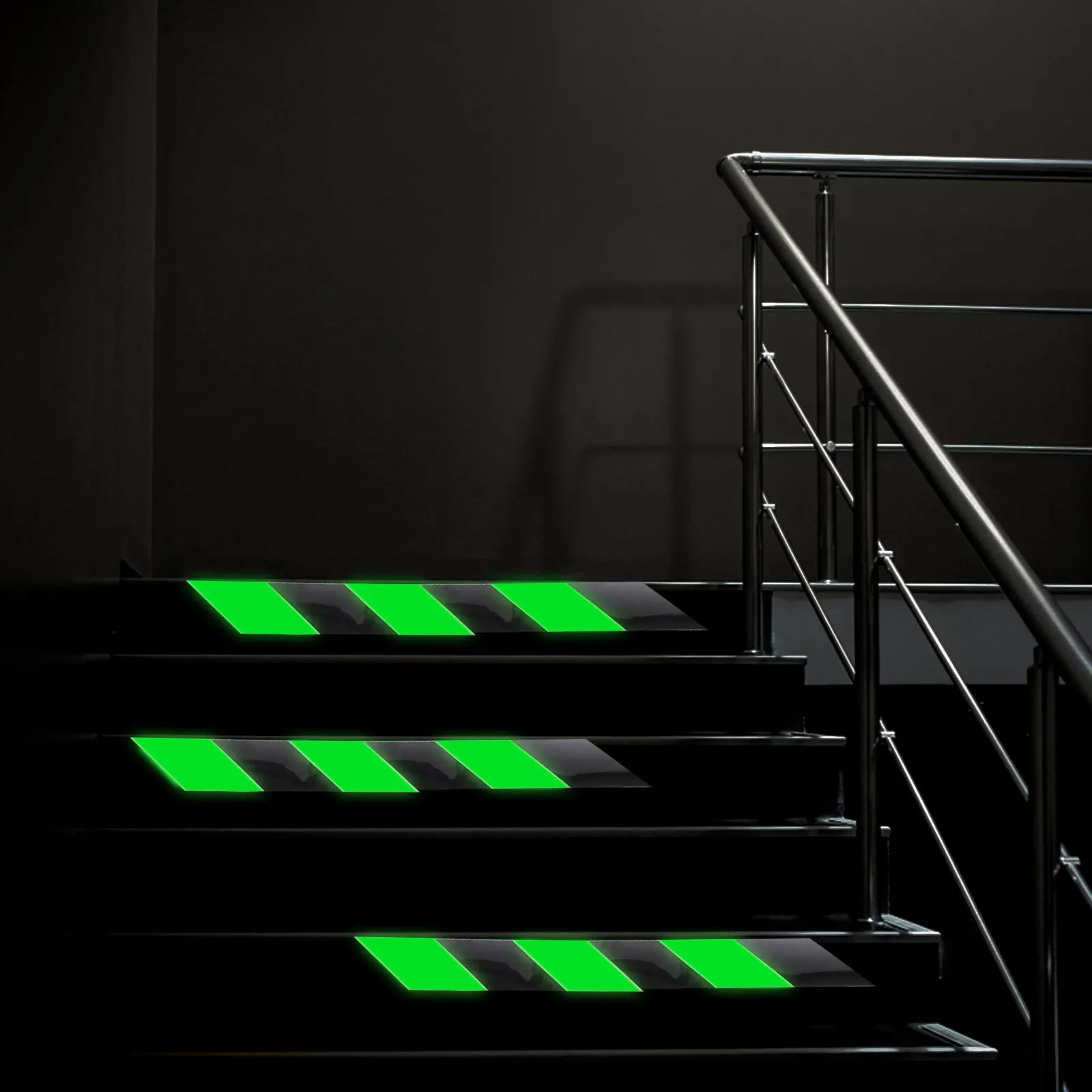 1 لفة توهج في الظلام الشريط مضيئة بولي كلوريد الفينيل ملصق للداخلية في الهواء الطلق توجيه السلامة الدرج المراسلات المستودعات الطرق المستشفيات #2