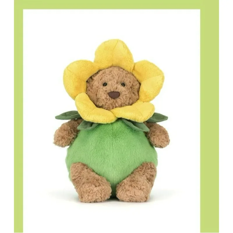 Nieuwe lente limited edition pluche knuffel Barcelona Beer Narcissus Bloem Rustgevende Geurige Bonnie Zhizhen Serie Bonnie Konijn - afbeelding 2