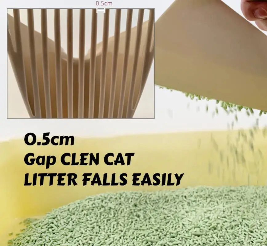 Cat Litter Scoop Portable Pet Toilet Durable Handle Pet Poop Shovel Pet Cleaning Tool for Pets Supplies Rabbit Kitty