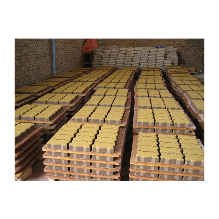 QTF3-20 Color Interlock Paver Cement Block Brick Making Machine Forms Beton Hollow Block And Paver One Free Mould 680-530mm