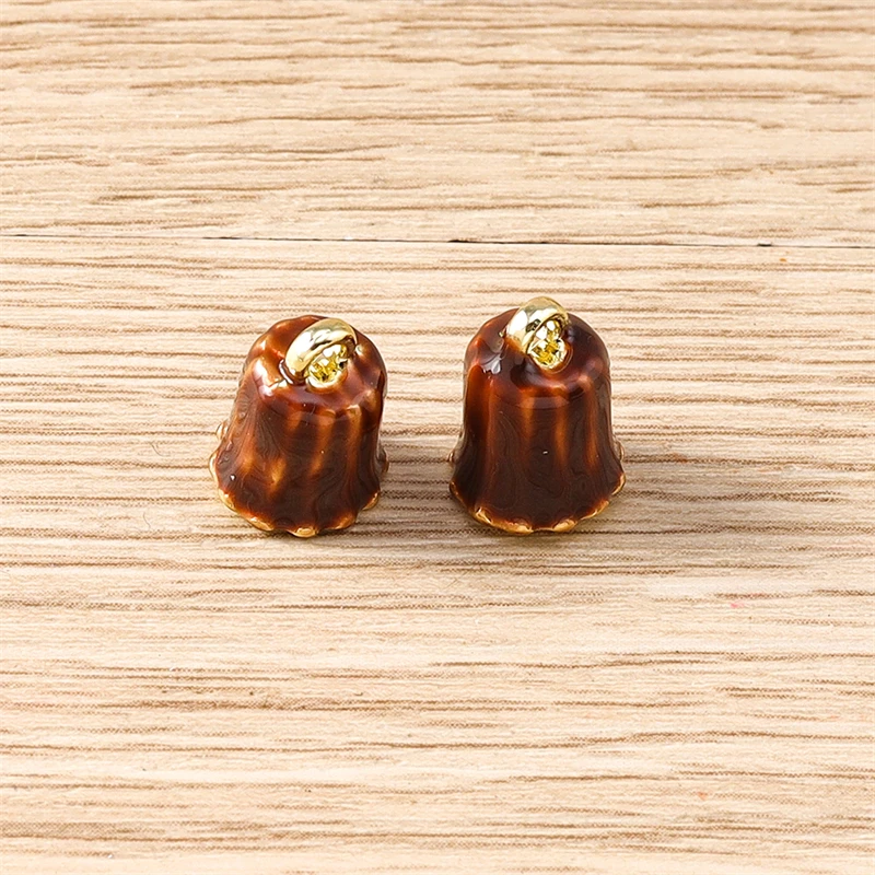 5 Stück Mix süße Lebensmittel Charms Legierung Kuchen Kaffeetasse Brot Charms Anhänger für Schmuckherstellung Tropfen Ohrringe Halsketten DIY Handwerk Geschenk – Detail 9