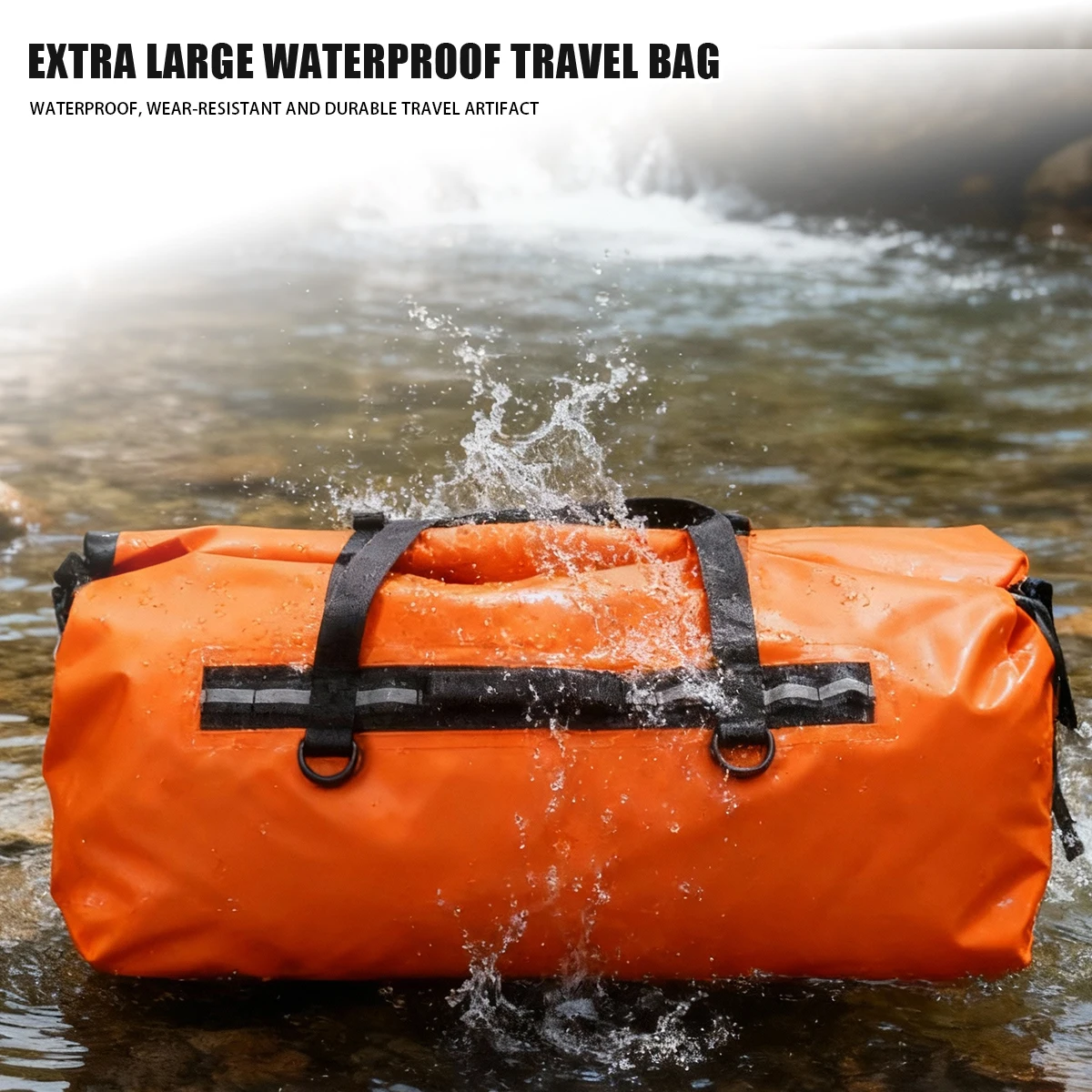 120L/150L حقيبة سفر خارجية مقاوم للماء التخييم حقيبة التخزين حقيبة سفر دراجة نارية الذيل حقيبة جافة دراجة نارية حقيبة مقعد