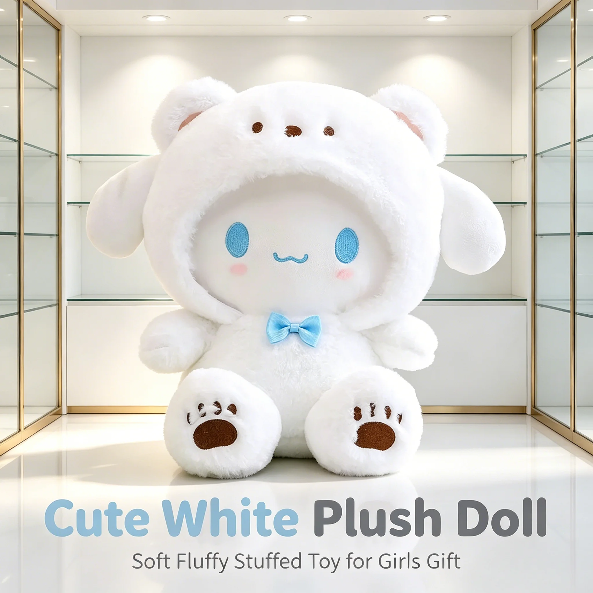 Niedliche Weiche Sanrio Plüschpuppen mit Kleidung Kuromi Pochacco Cinnamoroll Raumdekoration Kindergeschenk