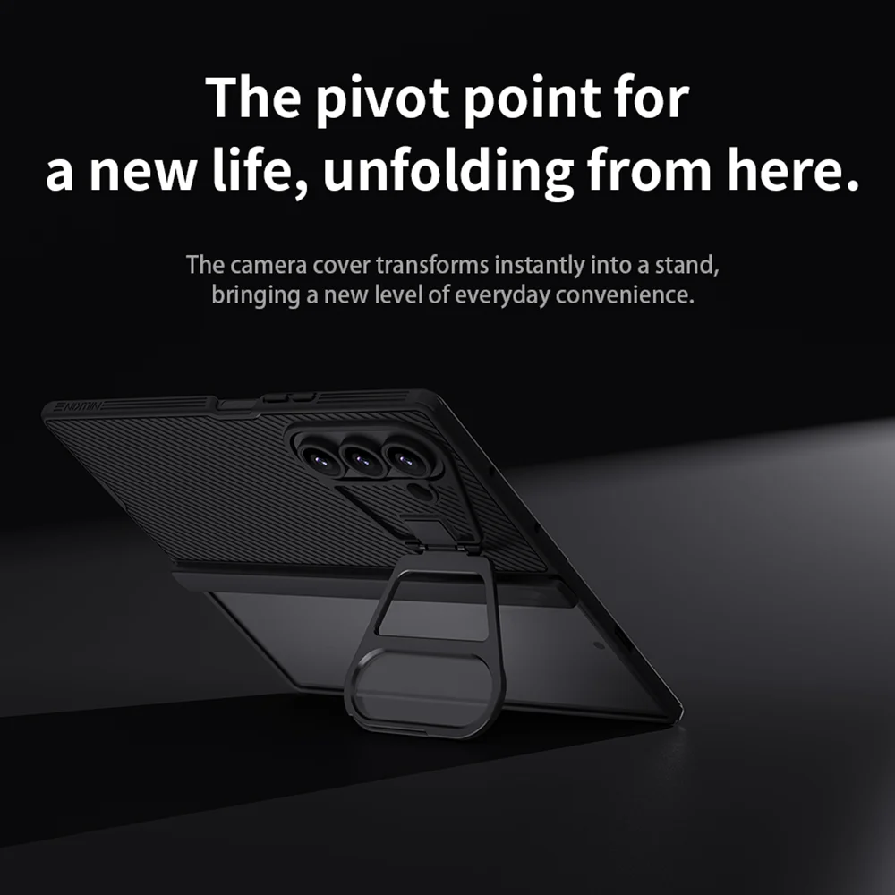 For Samsung Galaxy Z Fold 7 5G MagSafe Case NILLKIN CamShield Prop With Phone Holder Magnetic Back Cover For Samsung Z Fold 7