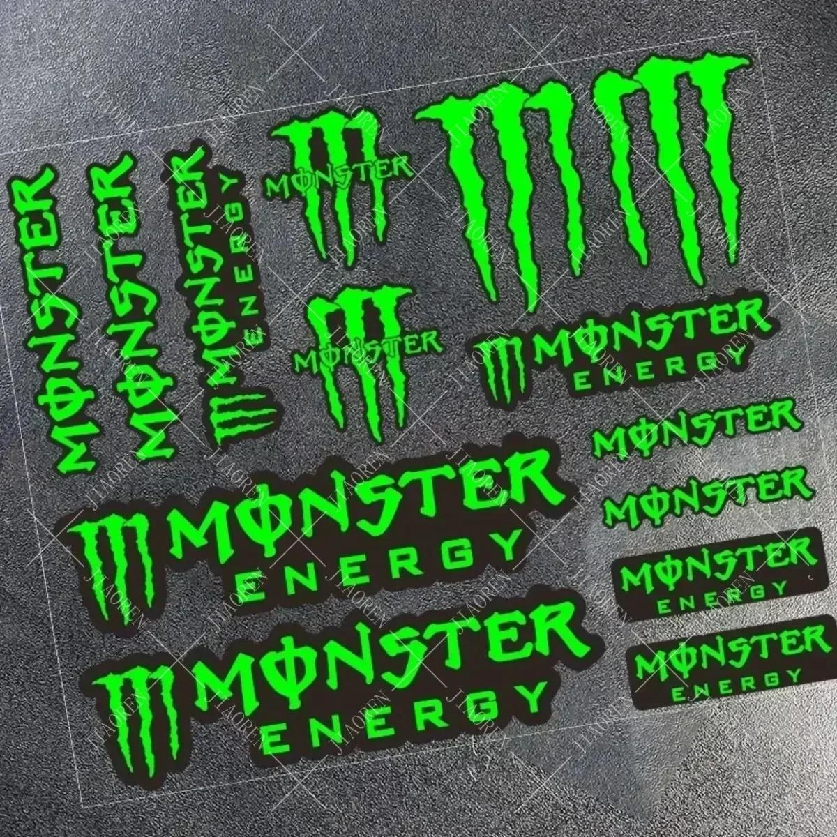 For Monster and Energy Motorcycle Side Strip Sticker Car Vinyl Decal  All Motorcycle Sticker Reflective Stickers Car Decoration