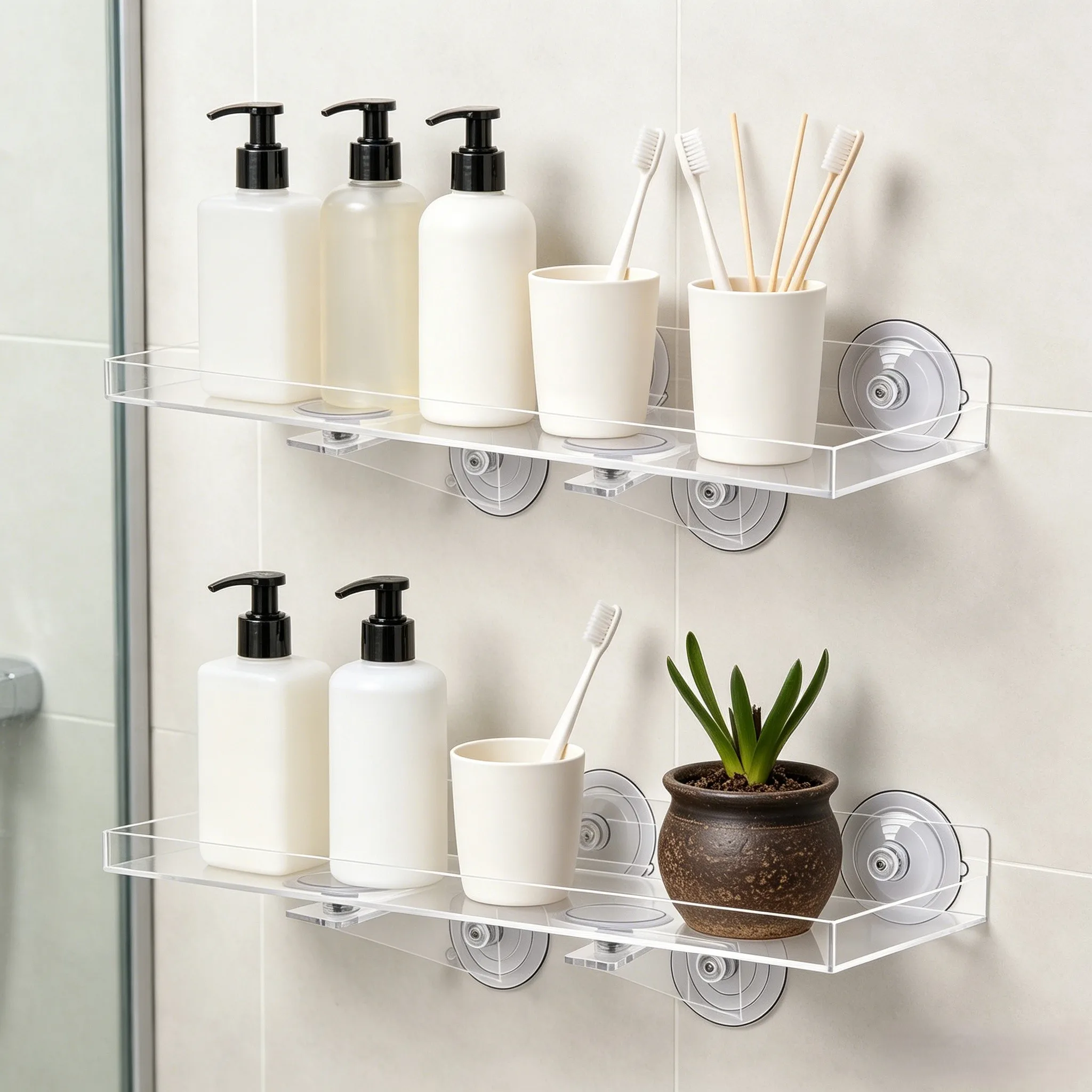 For Succulents And Herbs Indoor Garden Rack Suction Cup Shelf For Maximizing Sunlight Exposure Indoor Succulent Shelf