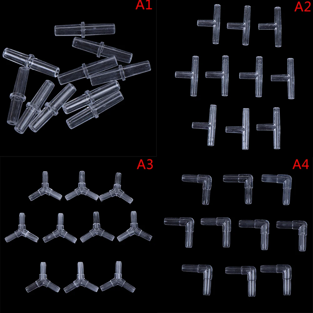 

10 шт./партия, прозрачные акриловые соединители для водопроводных труб