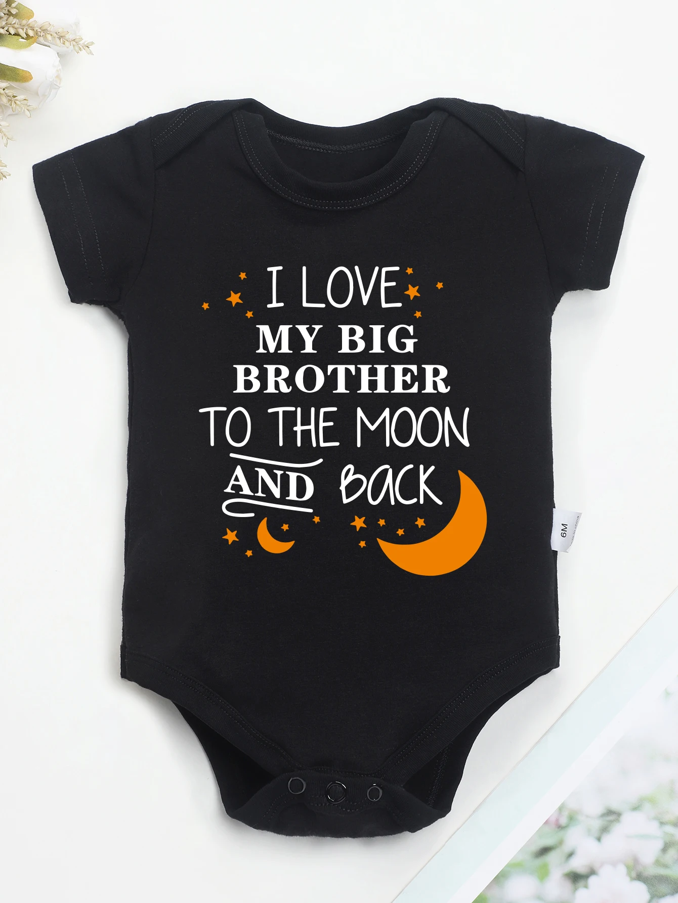 I LOVE MY BIG Brothers Baby Boys and Girls Cotton Clothes Onesie American Style Harajuku Street Casual Toddler Bodysuit Soft