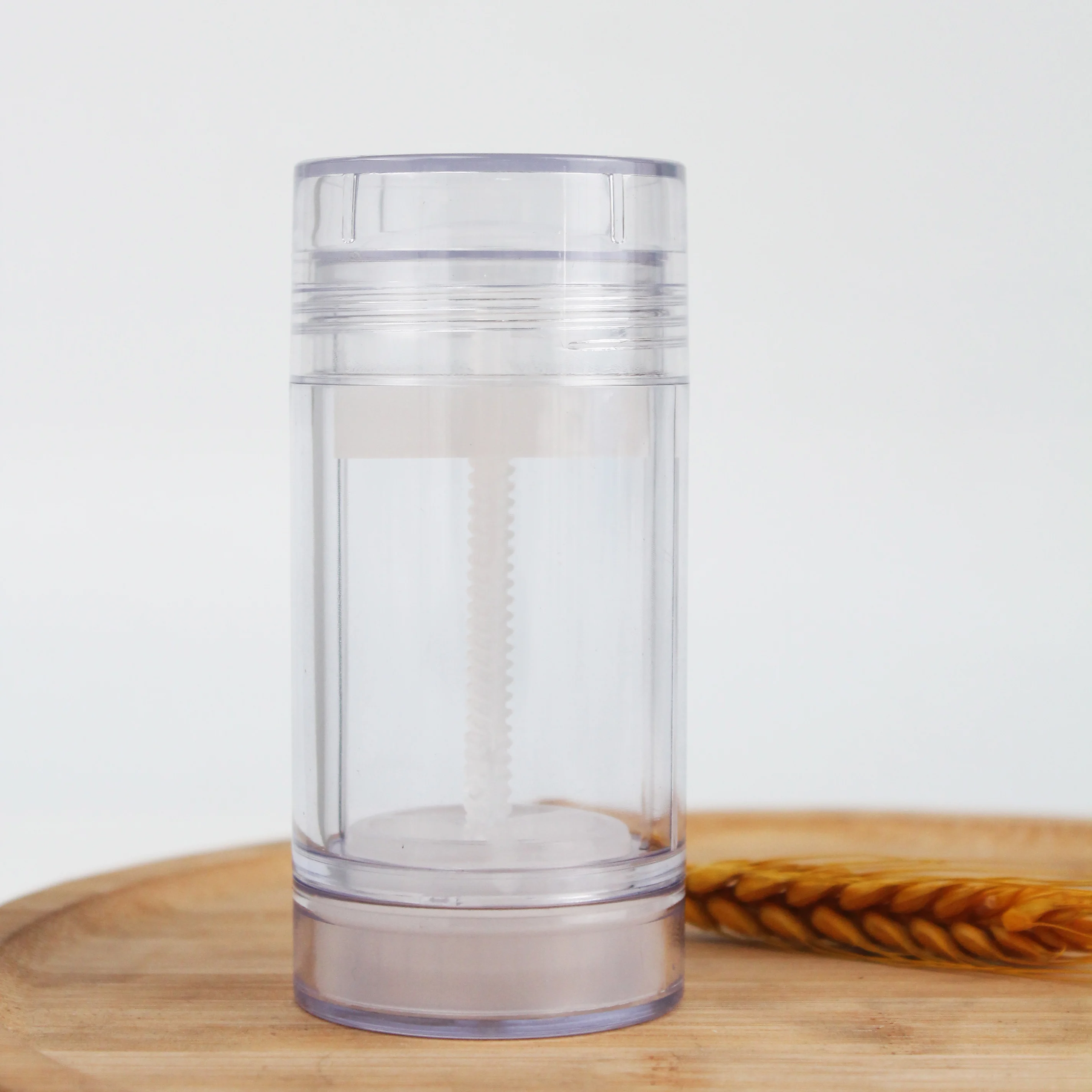 40g Przezroczysty Okrągły Pojemnik na Dezodorant do Napełniania od Dołu, Przenośny, Przezroczysty, Wielokrotnego Użytku, Tubka na Dezodorant do Domowego Użytku i Przenoszenia