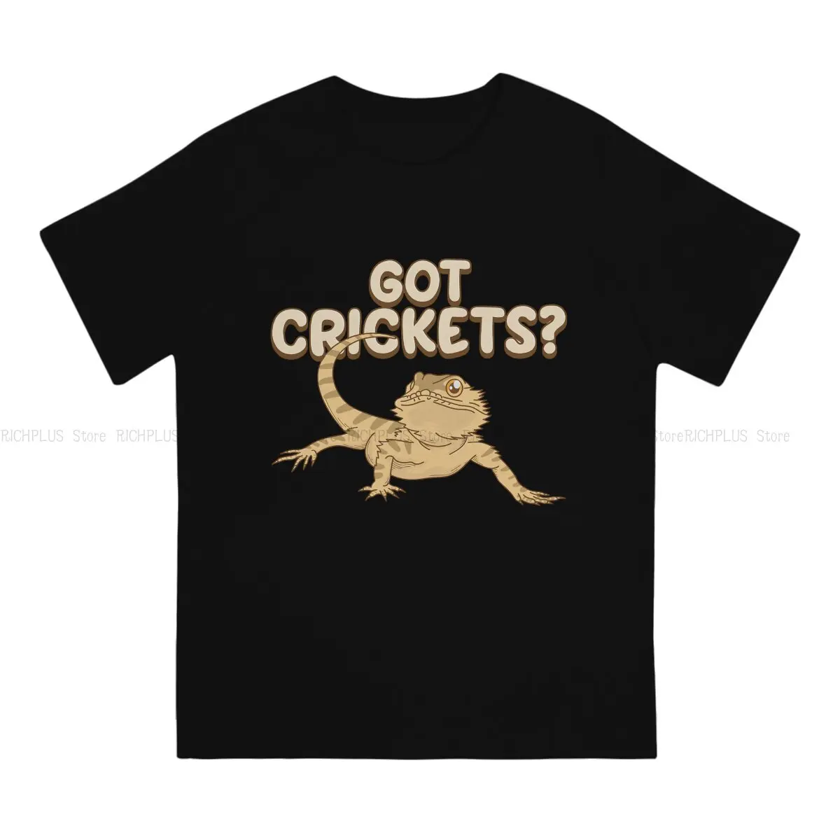 Got Crickets Funny Reptile TShirt For Men Gecko Lover Clothing Fashion Polyester T Shirt Soft