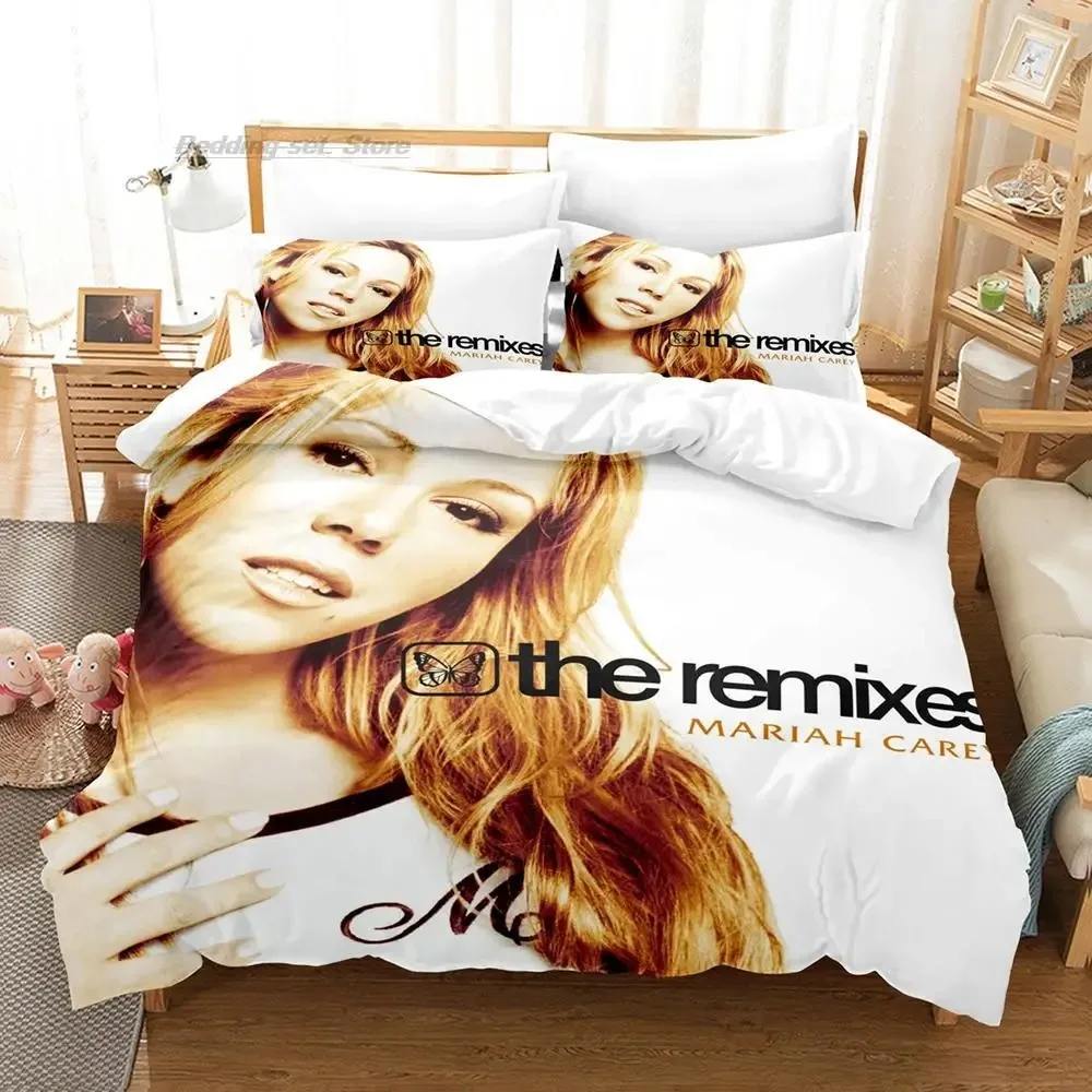 

Mariah Carey Bedding Set Single Twin Full Queen King Size Bed Set Aldult Kid Bedroom Duvetcover Sets 3D Kawaii bed sheet set