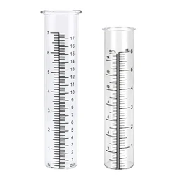 581C High-performance Rain Gauge Replacement Tube Glass Water Measuremnet Tool fitting for Yard Garden and Outdoor Home