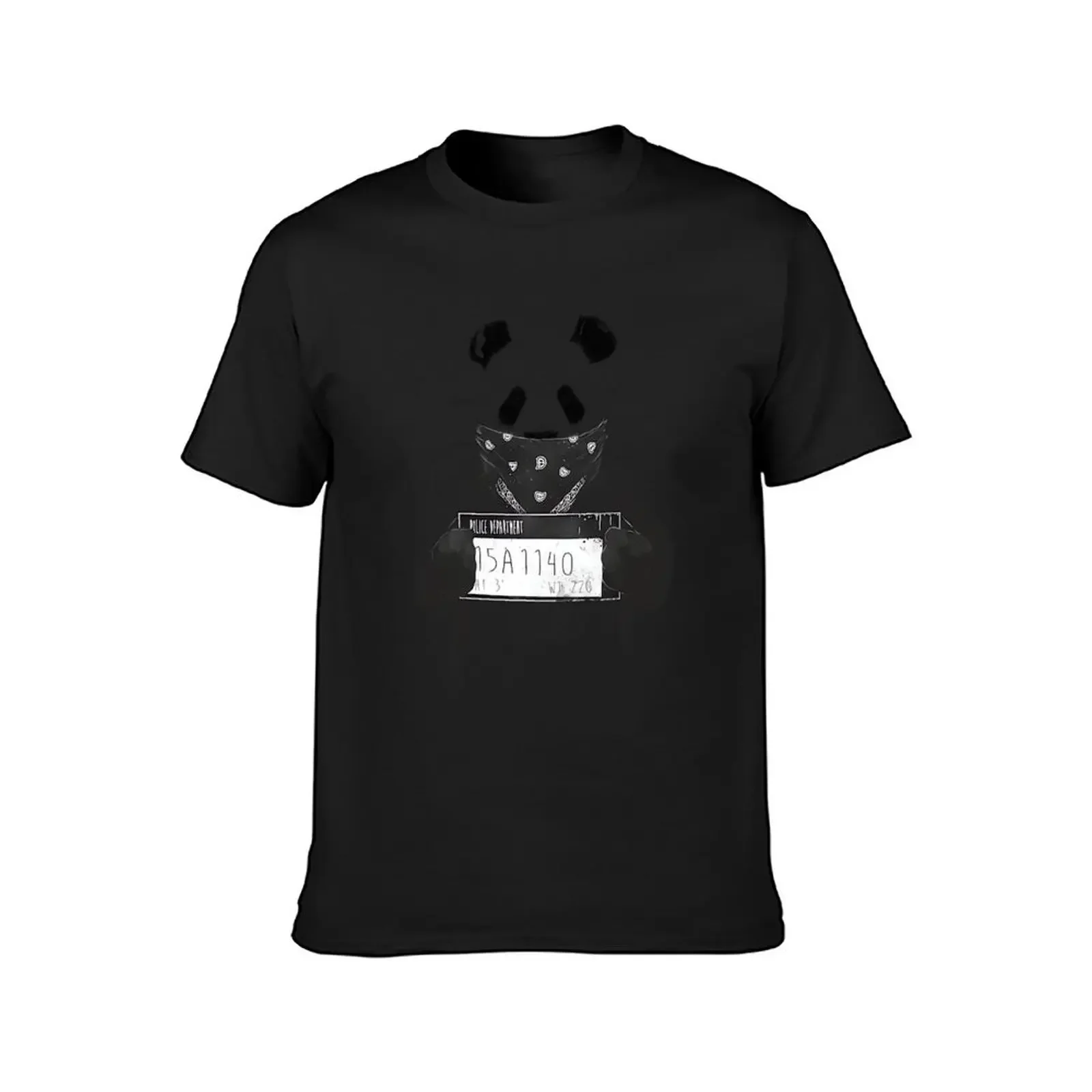 bad panda balazs solti transparent T-Shirt blue archive custom shirt graphic t shirts men clothing