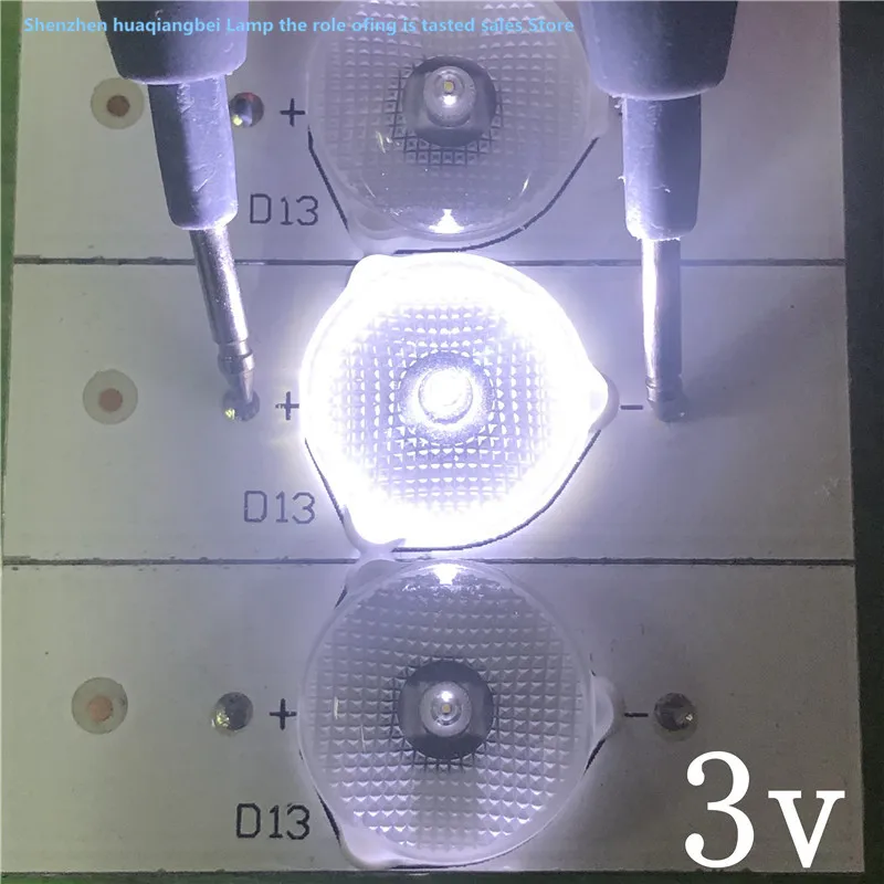 100%NEW 3V SMD Lamp Beads with Optical Lens Fliter for LED TV Repair haier LS48H310G LE48D8-03(D) 30348008220