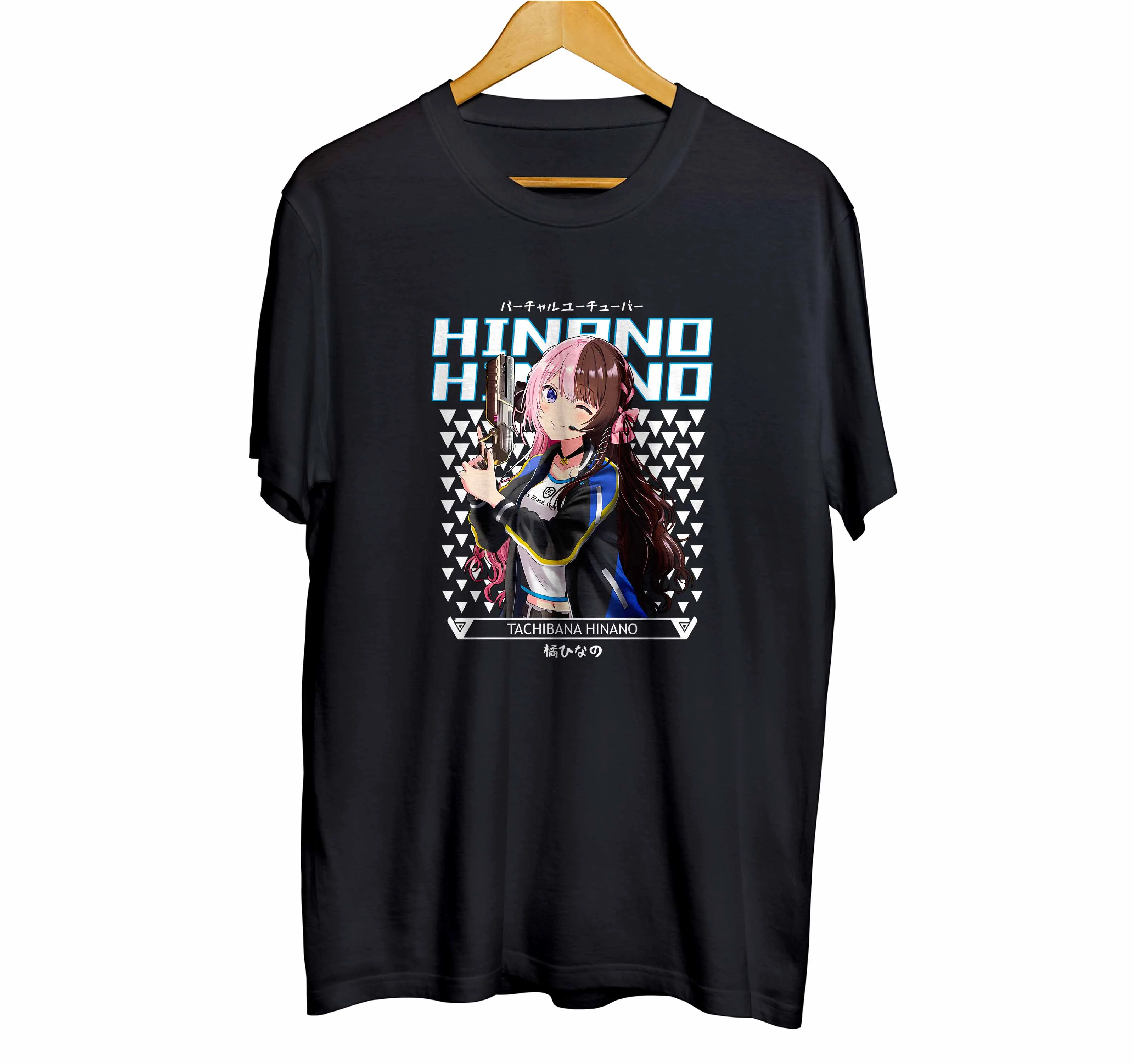 T-shirt distroanime vtuber TACHIBANA HINANO - VSPOT 100% combed 30s