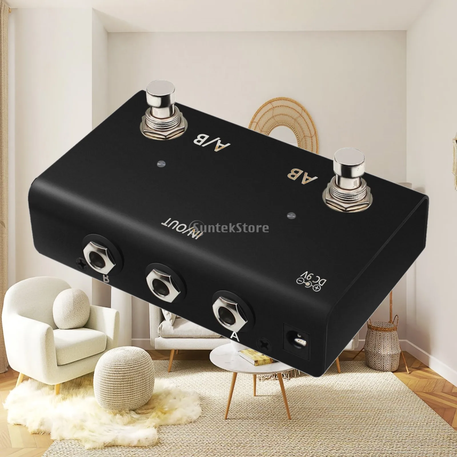 

Compact Metal ABY Channel Switch Pedal Double Line Guitar Effector Multi Effects Accessory for Practice and Stage Use