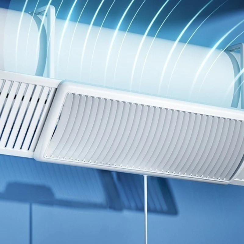 Deflector de viento para aire acondicionado montado en la pared, parabrisas escalable para aire acondicionado, hogar