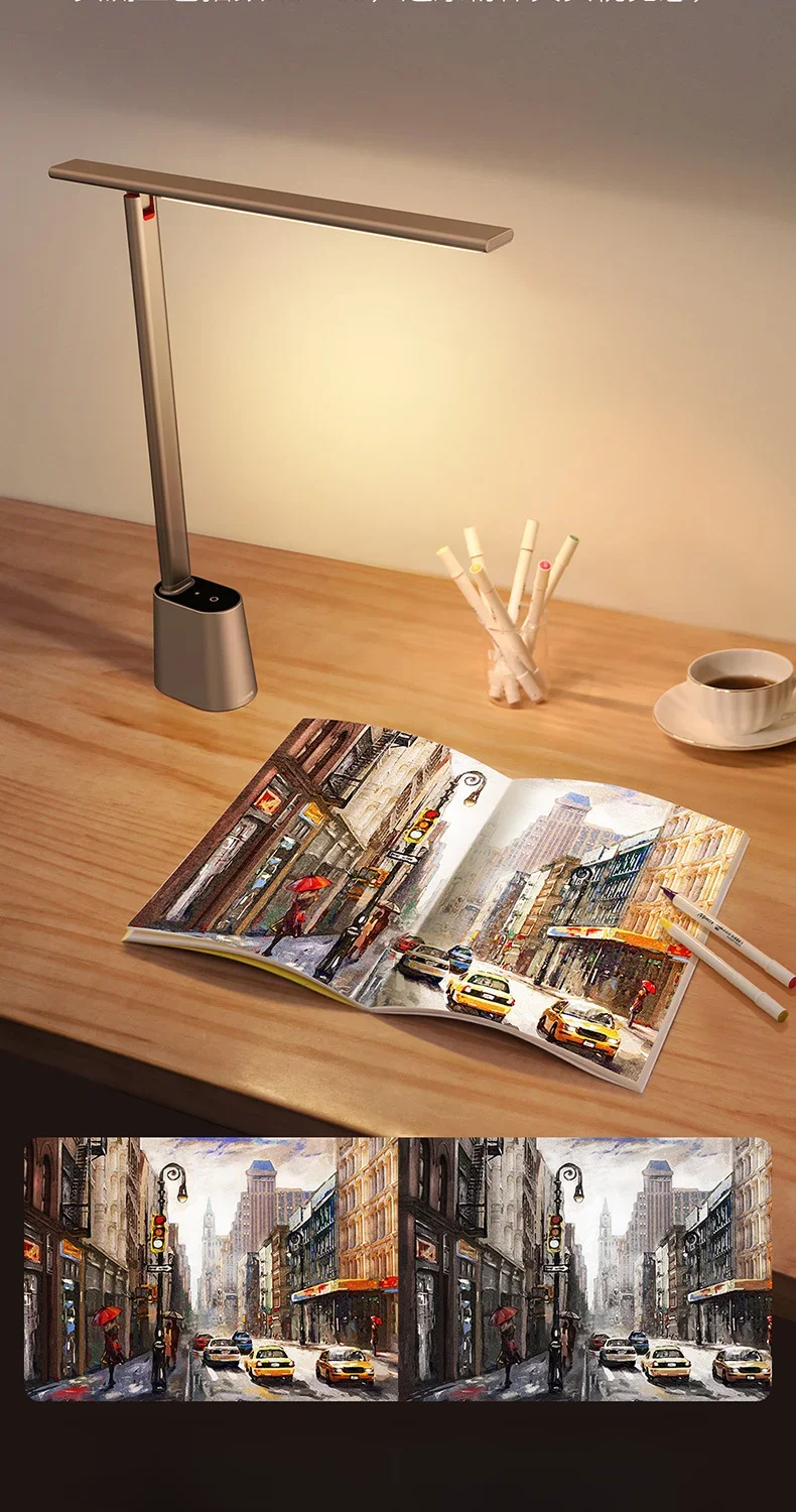 

Popular Student Intelligent Learning Folding Desk Lamp Desktop Charging Reading Eye Protection Lamp Home Gift Convenient