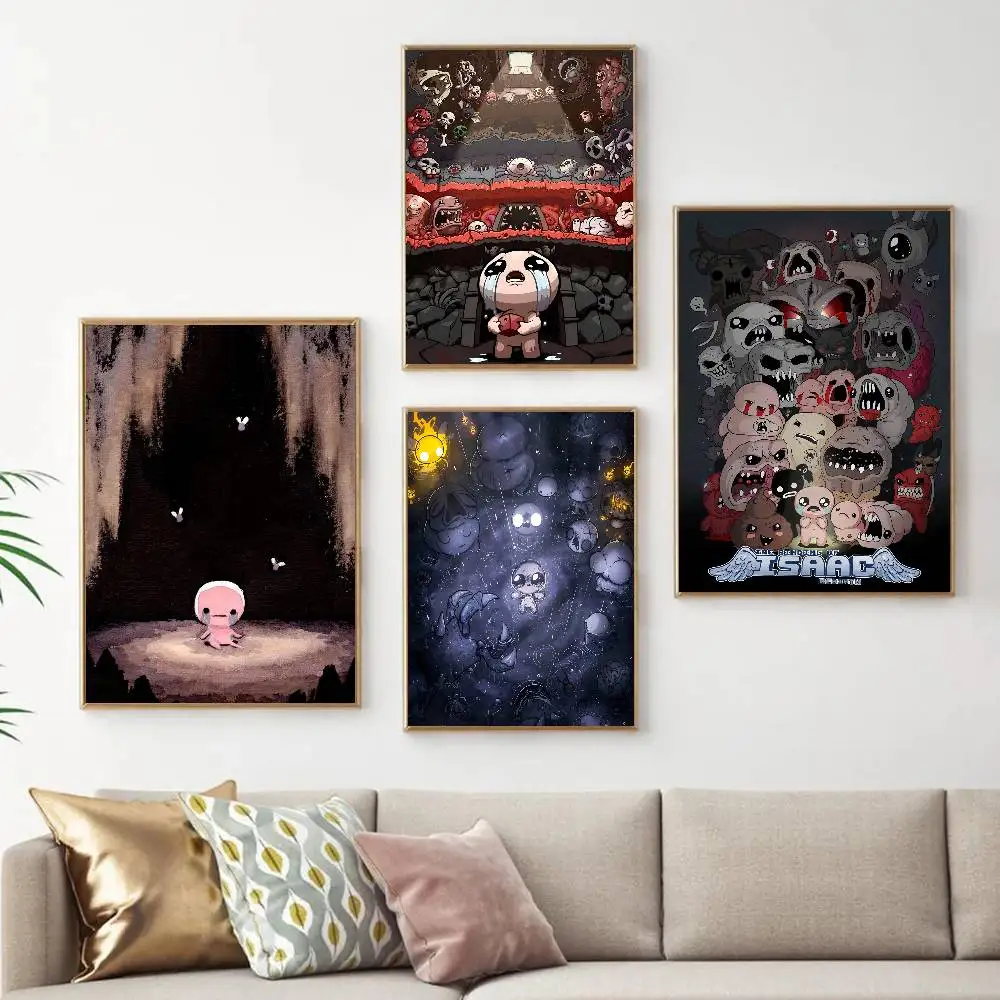 Game The Binding Of Isaac Poster Home Decor HD Sticky Wall Waterproof Home Living Room Bedroom Bar Decoration