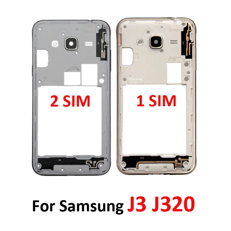 

Phone Middle Bezel Frame For Samsung Galaxy J3 2016 J320 J320F J320H New Housing Chassis With Power Volume Button