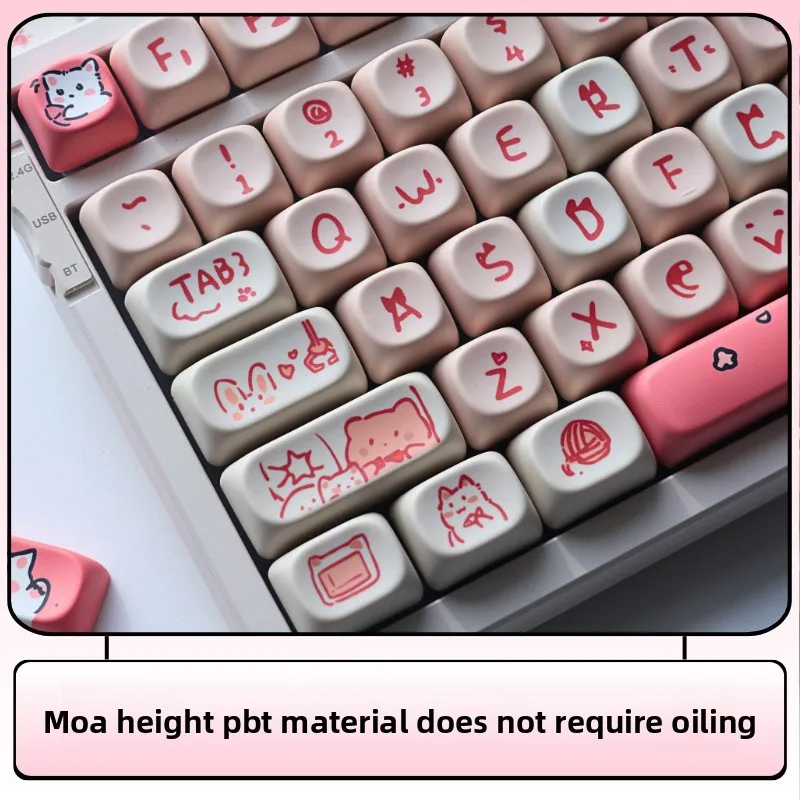 Mechanical keyboard keycaps MOA highly creative and personalized keycaps suitable for Mai K99 spider 68 75 98 1