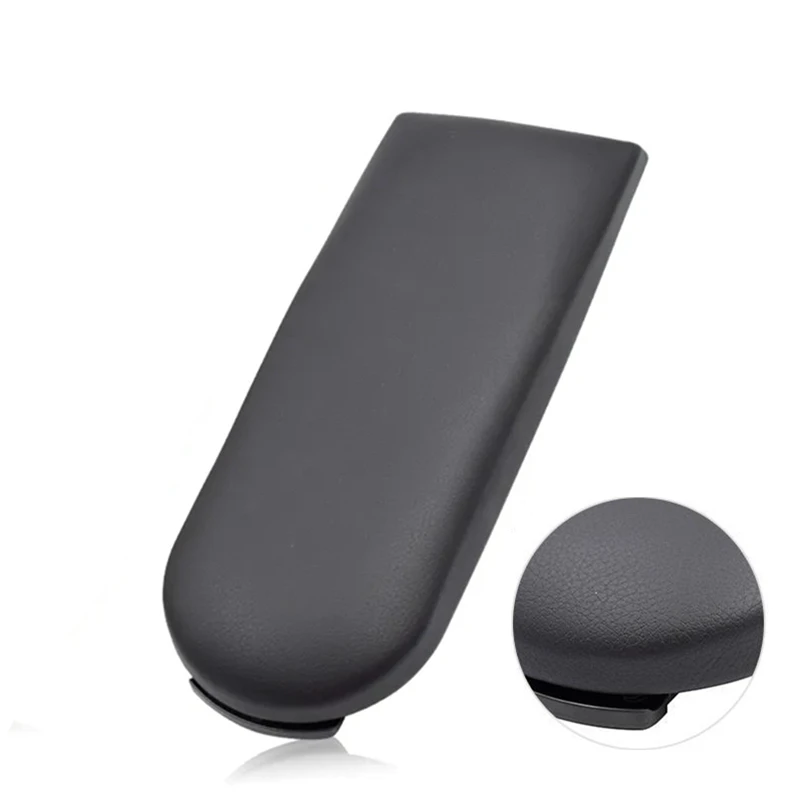 Black Leather Car Center Console Armrest Cover Lid for Seat ibiza 6J 2009 2010 2011 2012 2013 2014 2015 2016  Accessories