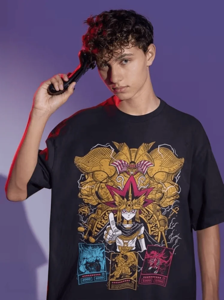 YuGiOh Egyptian Gods T-Shirt Slifer Ra Obelisk Shirt Anime Tshirt Yu Gi Oh Shirt