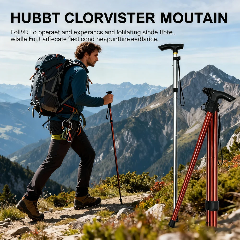 

1 шт., 1-секундный удлинитель, складная треккинговая палка — сверхлегкая телескопическая трость, небольшой размер, легко хранить, подходит для пеших прогулок, прогулок, путешествий, нескользящей конструкции, инструмента для походов на открытом воздухе