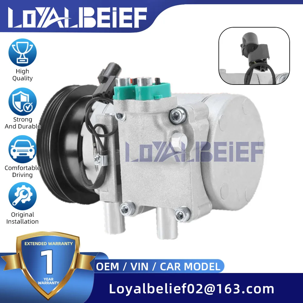 

HS15 Ac Compressor for HYUNDAI Hatchback EXCEL II 1.6 2002-2014 97701-25100 97701-25E00 F500-NA5BA-06 F500-CBXCA-06 9770125E00