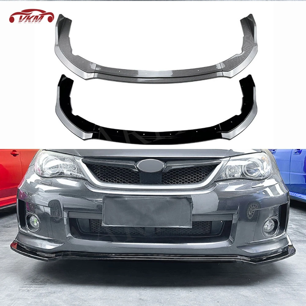 

Для Toyota STI Subaru WRX STI Sedan 4-дверный 2011-2014 бампер передний спойлер сплиттер обвес комплект ABS глянцевый черный углеродное волокно
