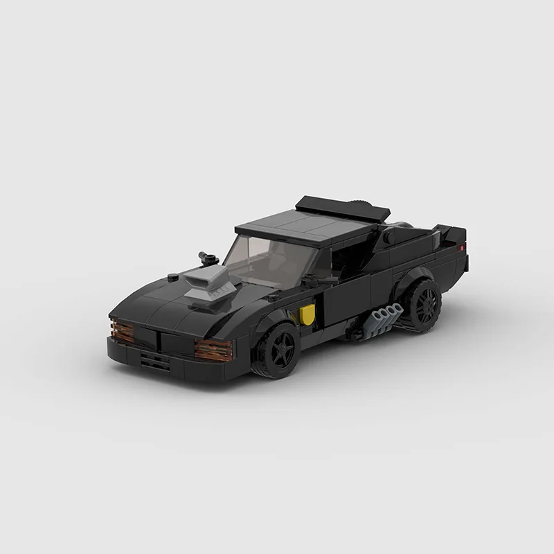 

Classic Movie V8 Interceptor MOC Mad Vehicle Max City Racing Sports Car Speed Champion Racer Building Blocks Brick Toys Gifts