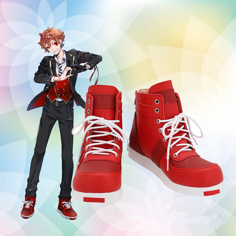 

Twisted Wonderland Ace Trappola, обувь для косплея, ботинки, аниме-игры, красные туфли на Хэллоуин, карнавал, индивидуальный заказ для унисекс