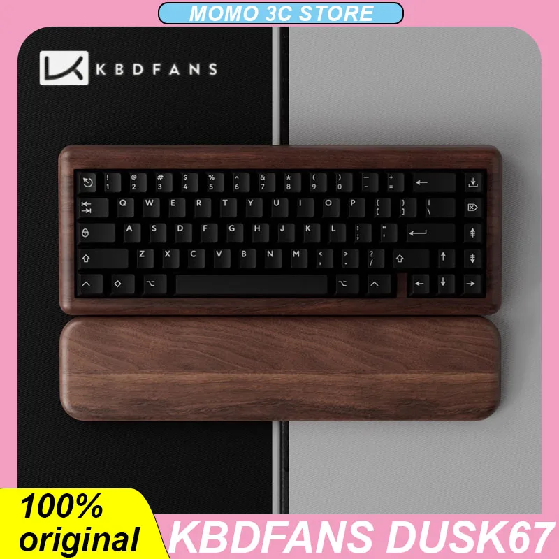 

KBDfans DUSK67 Walnut Mechanical Keyboard Kit Hot Swap USB Aluminum/PC/FR4 Positioning Plate Gamer Keyboard PC Gaming Laptops