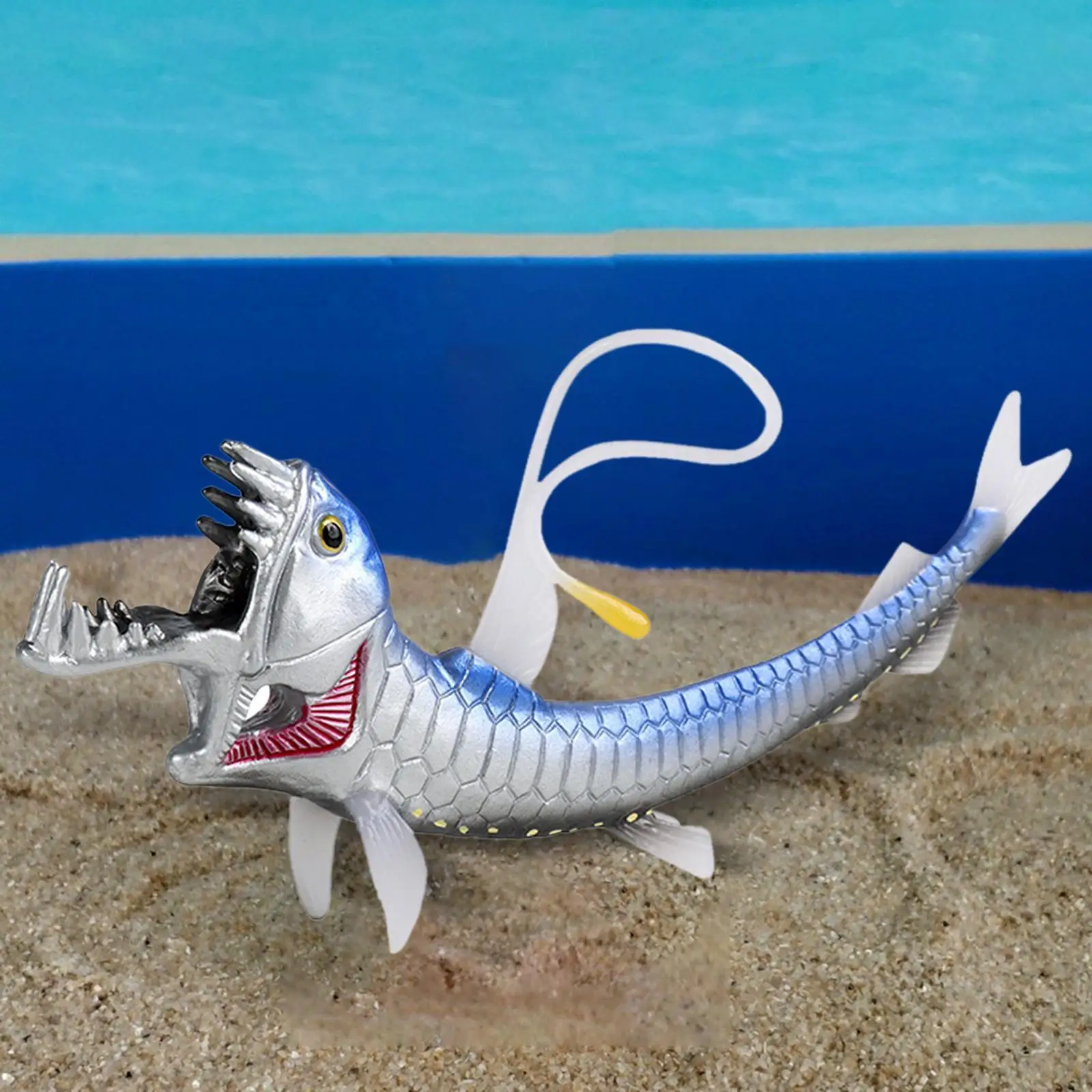 لعبة نماذج للحيوانات البحرية مجموعة نماذج لعب السمك للأولاد والأطفال Chauliodus #2