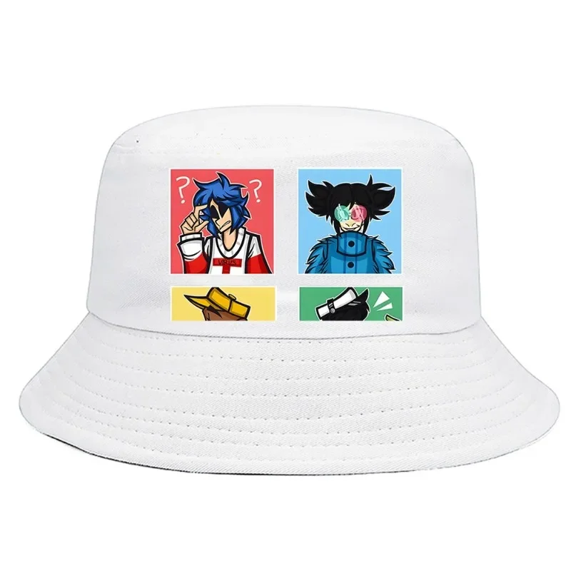 Gorillazs G4 Funny Bucket Hat Printed Summer Foldable Bucket Hat Man Women Harajuku Unisex Outdoor Sunscreen Fishing Hunting Cap