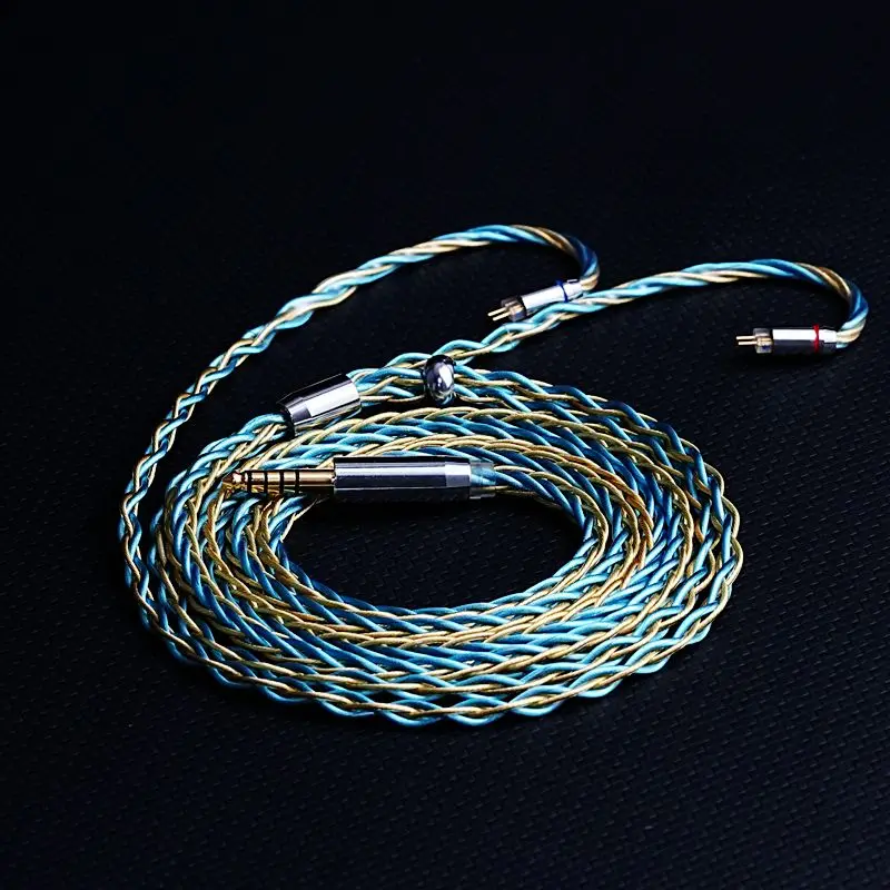 XINHS H20 8-core 7N single crystal copper+22K plated gold wire hybrid headphone cable