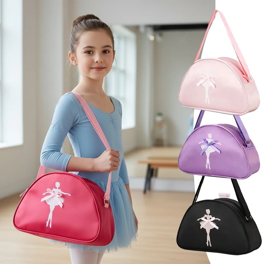 Bolsa de Ballet rosa para mujeres y niñas, mochila deportiva para baile, bolso de mano para niños, bolso escolar de baile latino, bolsas de práctica de Ballet