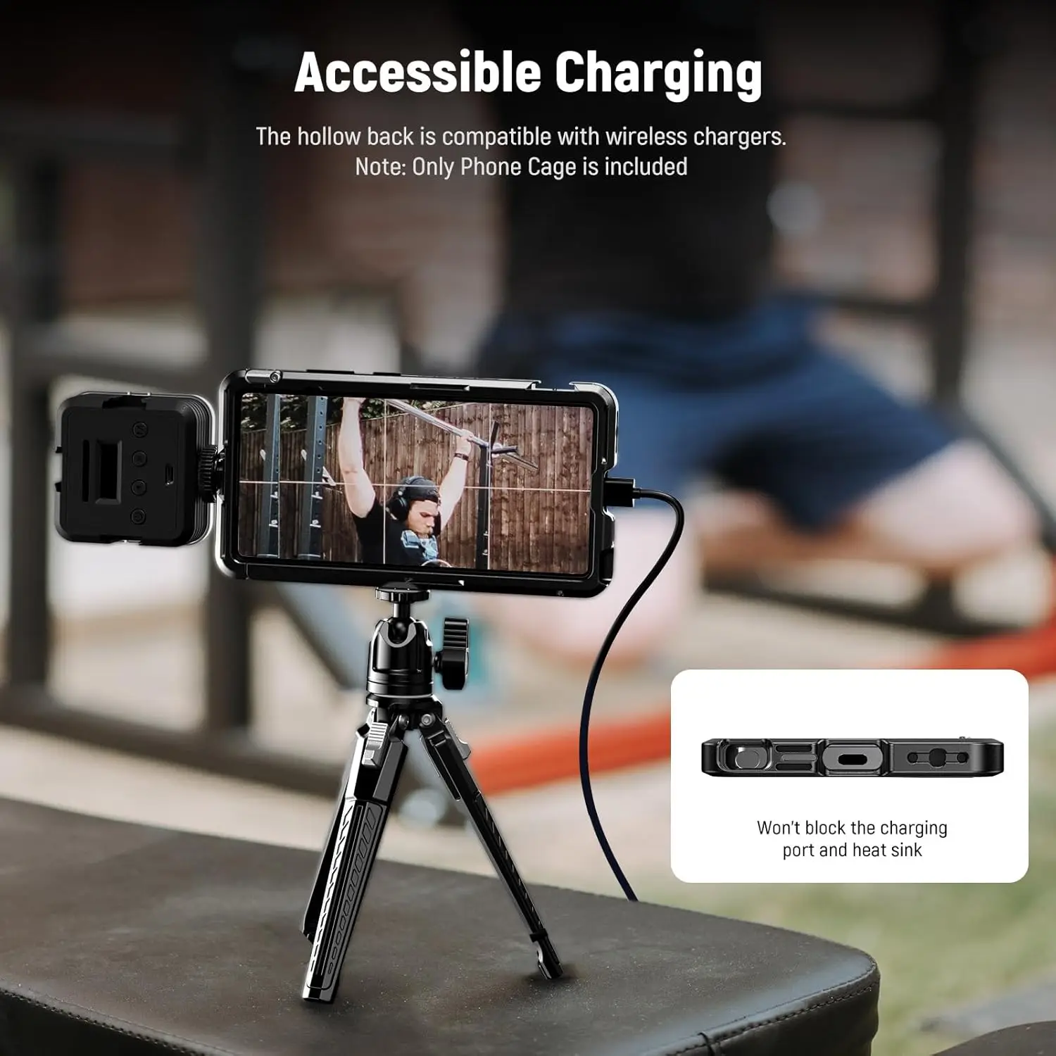 NEEWER Handy-Käfighülle für Samsung Galaxy S25 Ultra, Video-Rig-Handystabilisator mit 67-mm-Filteradapter, 17-mm-Objektivrückplatte – Detail 4