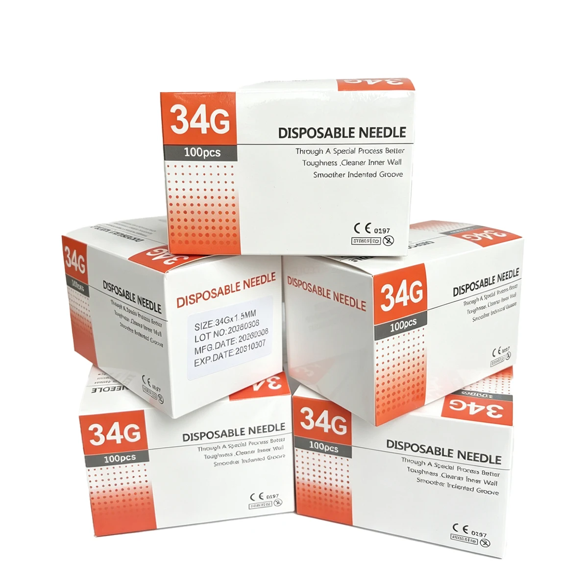 34G Gauge 1.5 2.5 4 6 8 13mm Mesotherapy Painless Disposable Micro injection sterile Hypodermic needle