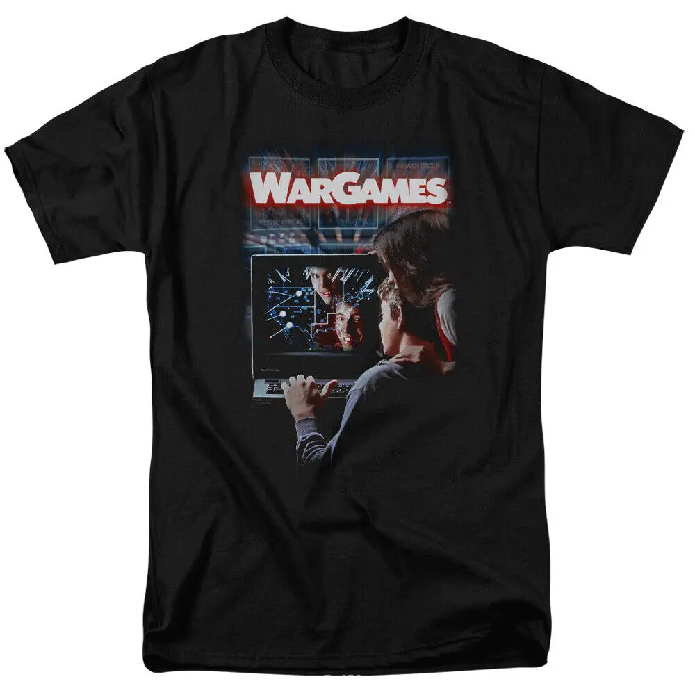 WarGames Poster T Shirt Mens Licensed 80s Movie Black