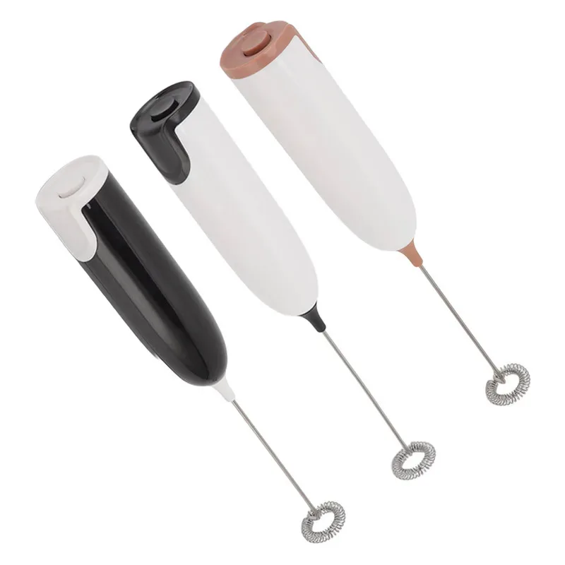 Elektrische melkopschuimer, draagbare roestvrijstalen schuimer voor koffielatte, bediening met één knop, gebruik in de thuiskeuken